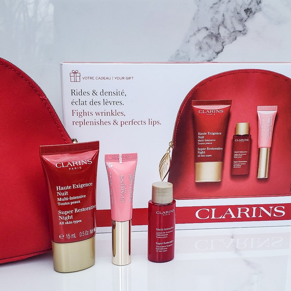 NWT Clarins Super Restorative Multi Intensive Gift Set
